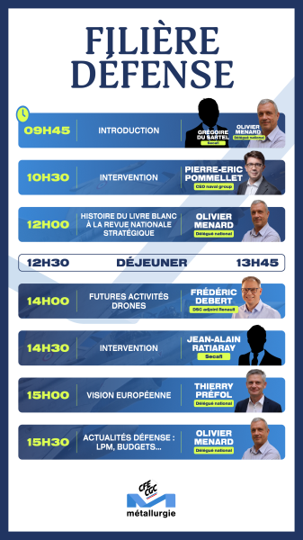 21 avril, la CFE-CGC Métallurgie organise une journée de sa filière Défense (COMPLET)