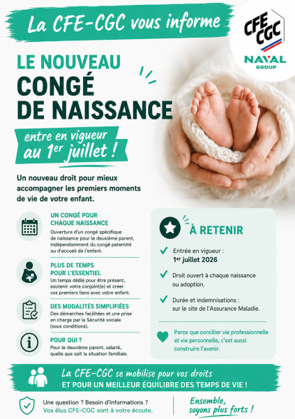 Le nouveau congé de naissance